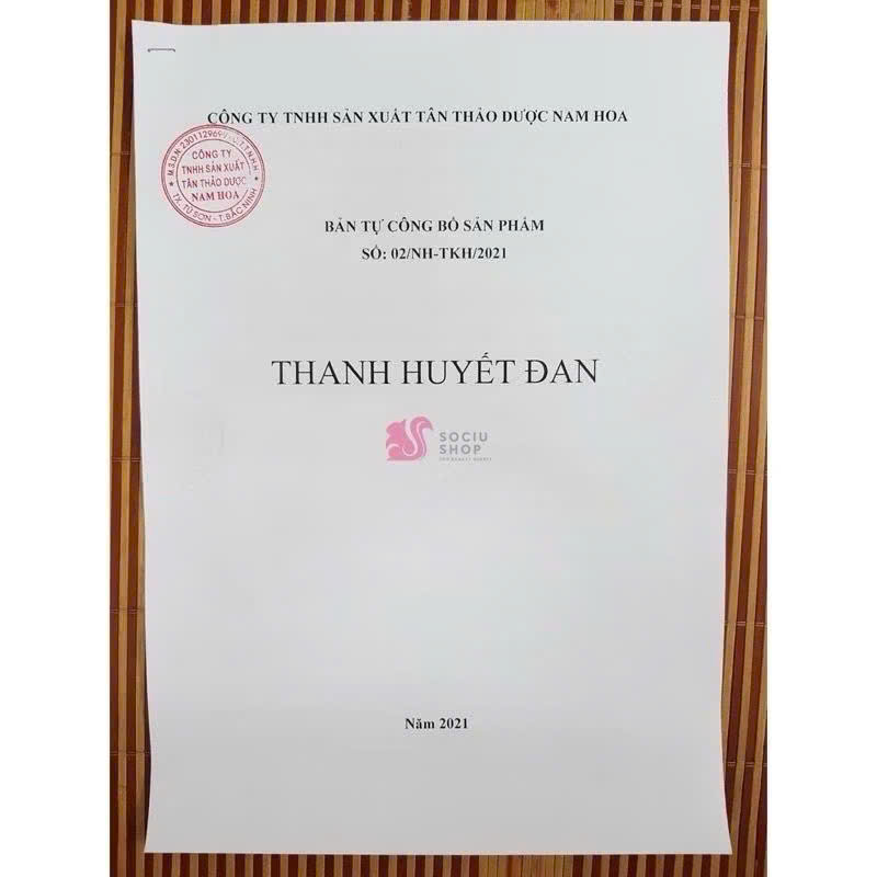 Phiếu công bố sản phẩm TKH